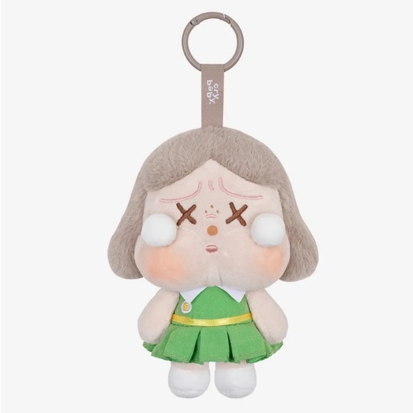 POP MART Accessories - POPMART Cry Baby Sunset Plush Pendant - Dim Green